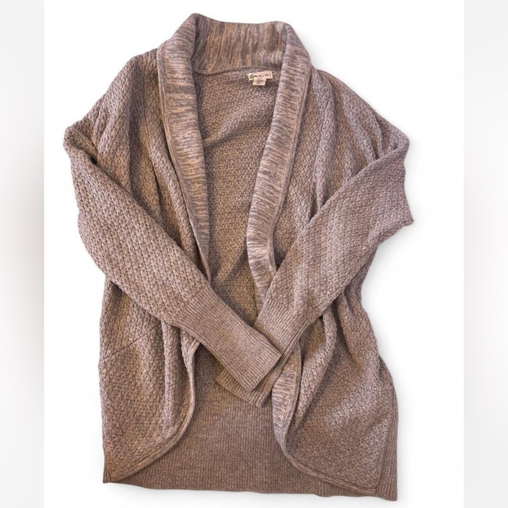Dakini Grey Knit Open Cardigan M